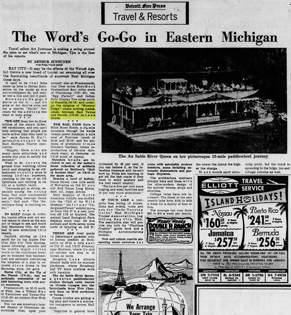 Mystery Ridge - Sun Jul 4 1965 Article
